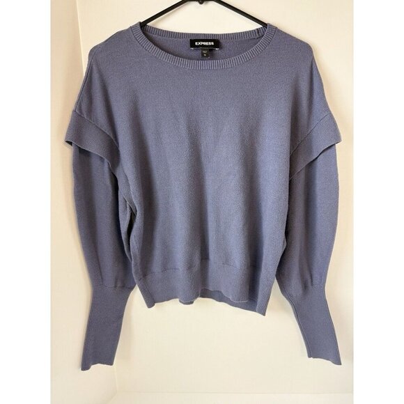 Express Capped Sleeve Crewneck Sweater M Pullover Women - Picture 4 of 7